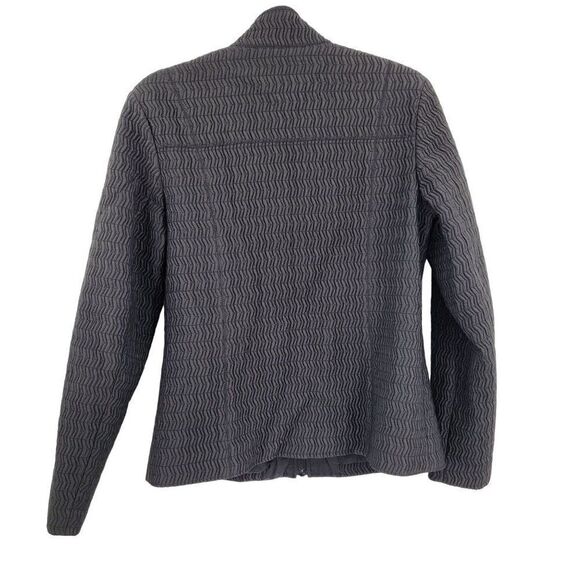 Pendleton Jacket Womens Quilted Formal Textured Zip Up Zip Pockets Black M - Picture 2 of 14